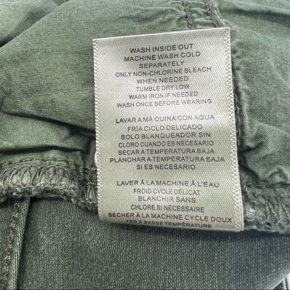 Wash Lab Green Distressed Skinny Jeans Size 28 Petite Women's - Picture 6 of 6